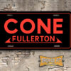 Cone Chevrolet Fullerton Booster Aluminum License Plate Insert