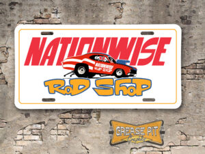 Nationwise Rod Shop Booster Aluminum License Plate Insert