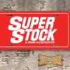 Super Stock & Drag Illustrated Magazine Booster Aluminum License Plate Insert Red