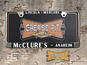 McClure's Lincoln Mercury Dealer License Plate Frame Anaheim