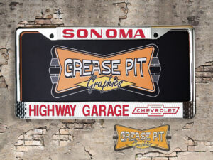 Highway Garage Chevrolet License Plate Frame Sonoma