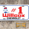 Willcox Chevrolet #1 Booster License Plate