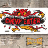 Vintage Style 1960s Hot Rod Chevy Eater Booster Aluminum License Plate Insert
