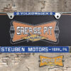 Steuben Motors VW Volkswagen York Dealer License Plate Frame