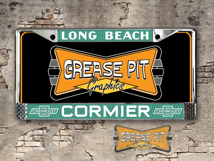 Comier Chevrolet License Plate Frame Long Beach