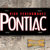 High Performance Pontiac Booster Aluminum License Plate Insert Black