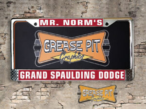 Grand Spaulding Dodge Dealer License Plate Frame