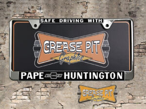 Pape Chevrolet License Plate Frame Huntington
