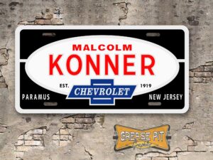 Malcolm Konner Chevrolet Booster License Plate Insert Paramus New Jersey