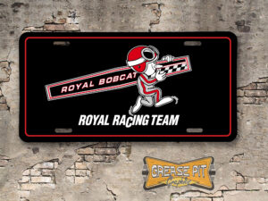 Royal Pontiac Racing Team Booster Aluminum License Plate Insert Black