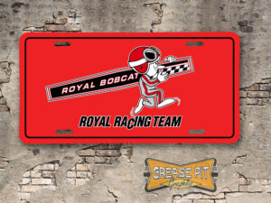 Royal Pontiac Racing Team Booster Aluminum License Plate Insert Red