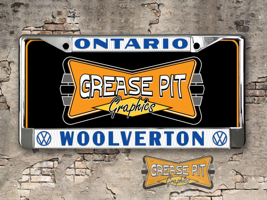 Woolverton Volkswagen VW Dealer License Plate Frame Ontario