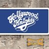 Hollywood Knights Booster Aluminum License Plate Insert Blue