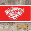 Hollywood Knights Booster Aluminum License Plate Insert Red