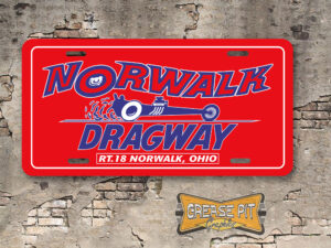 Norwalk Dragway License Plate