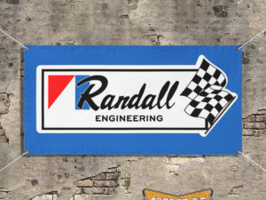 Randall Engineering AMC Performance Garage Shop Banner Blue