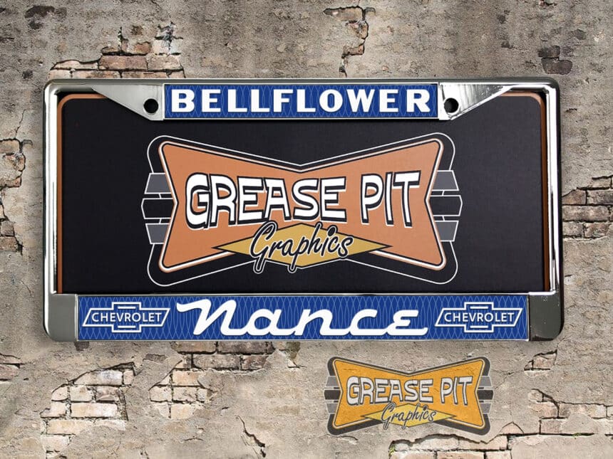 Nance Chevrolet License Plate Frame Bellflower