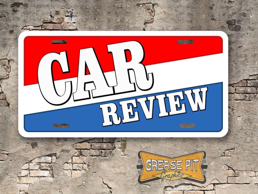 Muscle Car Review Magazine License Plate