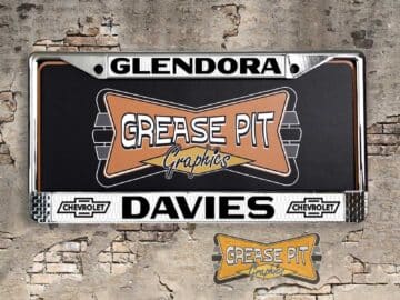 Davies Chevrolet License Plate Frame Glendora