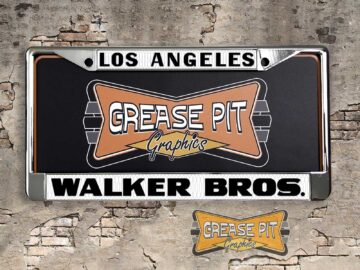 Walker Brothers Dealership License Plate Frame Los Angeles