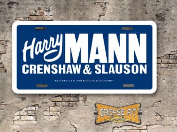 Harry Mann Chevrolet License Plate Crenshaw & Slauson