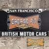 British Motor Cars License Plate Frame Dealership San Francisco