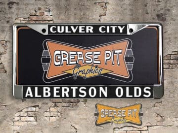 Albertson Oldsmobile License Plate Frame Culver City
