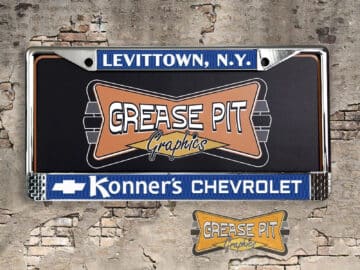 Konner's Chevrolet License Plate Frame Levittown