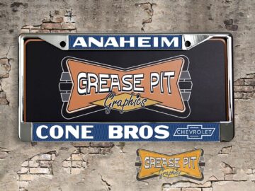 Cone Bros Chevrolet Anaheim License Plate Frame